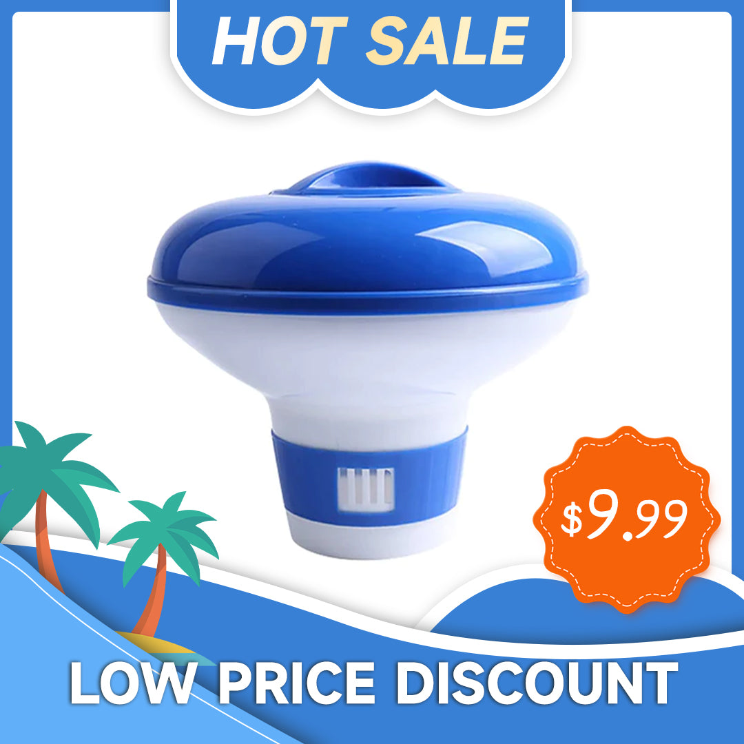 Floating Swimming Pool Automatic Chlorine Tablet Dispenser Pool Spa for 1" Chlorine tablets