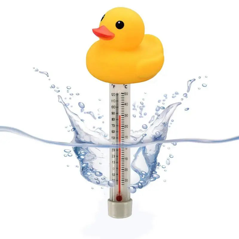 Floating Pool Thermometer Duck Water Thermometer Pool Temp Floater With String Shatter-Resistant Bath Thermometer For Tub