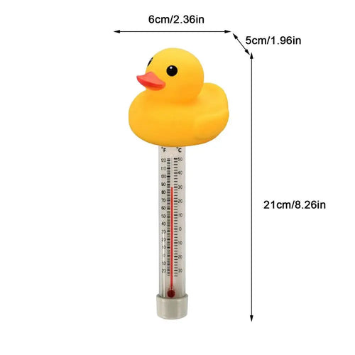 Floating Pool Thermometer Duck Water Thermometer Pool Temp Floater With String Shatter-Resistant Bath Thermometer For Tub