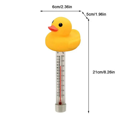 Floating Pool Thermometer Duck Water Thermometer Pool Temp Floater With String Shatter-Resistant Bath Thermometer For Tub