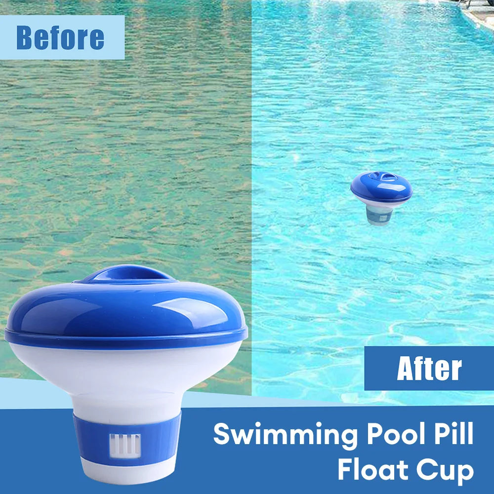 Floating Swimming Pool Automatic Chlorine Tablet Dispenser Pool Spa
