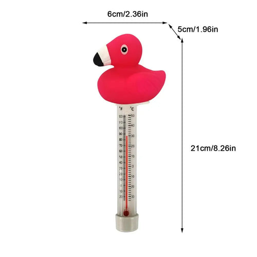 Floating Pool Thermometer Duck Water Thermometer Pool Temp Floater With String Shatter-Resistant Bath Thermometer For Tub