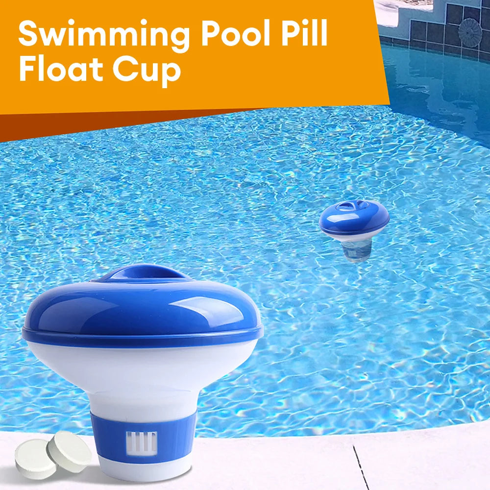 Floating Swimming Pool Automatic Chlorine Tablet Dispenser Pool Spa