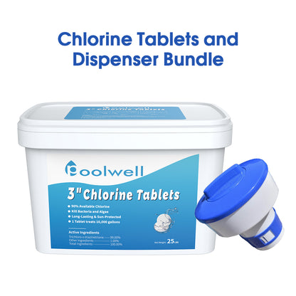 3 inch Chlorine Tablets for Pool, Hot Tubs, Spa