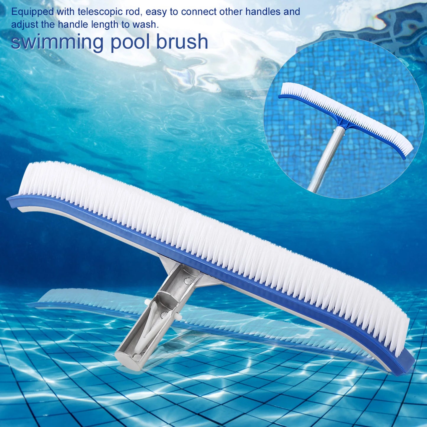 Swimming Pool Brush Durable Pool Floor Wall Cleaning Tool Pool Broom